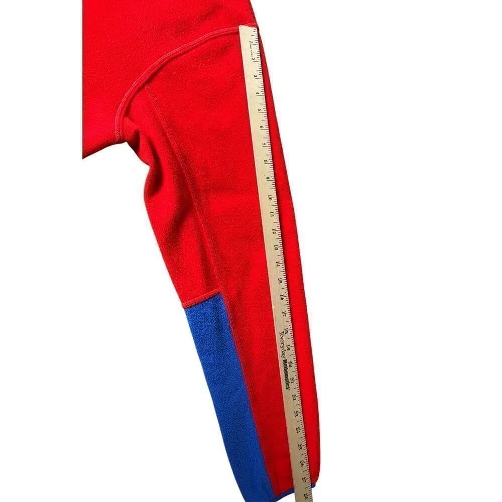 Marmot Men’s Rocklin 1/2-Zip Fleece Jacket Pullover size XXL Blue Red